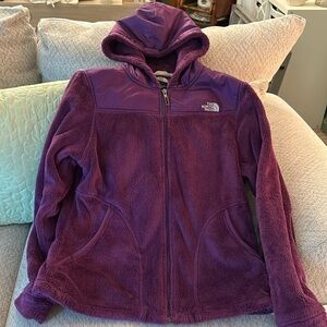 North Face hooded fleece jacket size Large